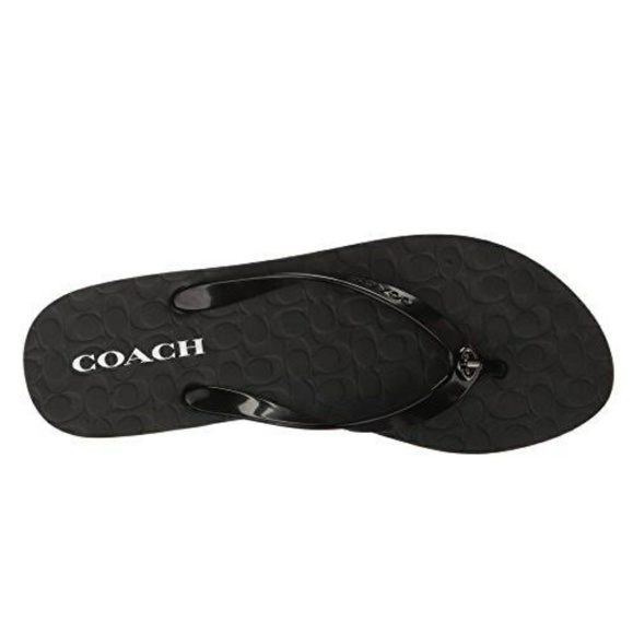 Coach Shoes | Coach Black Size 6 Flip Flops | Poshmark